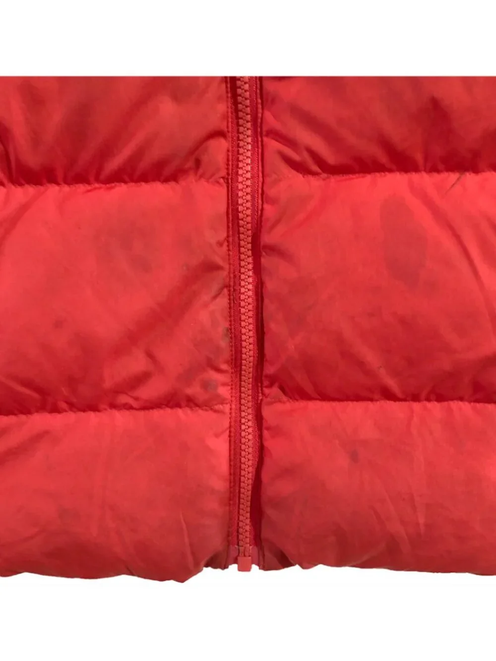 The North Face Puffer Jacket Boys Size 10 Red 600 Hooded Reversible Quilted